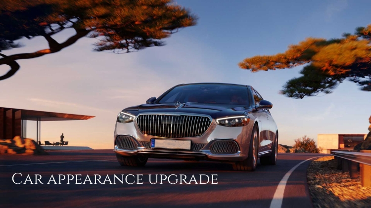 Body Kit for Mercedes Benz X167 GLS450 Upgrade Maybach Gls680 Medium Mesh Frame Front and Rear Bars