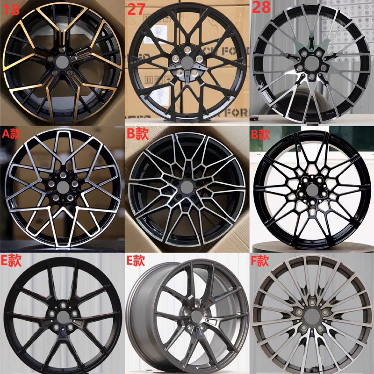 Factory Spot Goods Forged Wheels for bmw F10 G30 19 Inch bmw X5 3 Series Forged Wheels