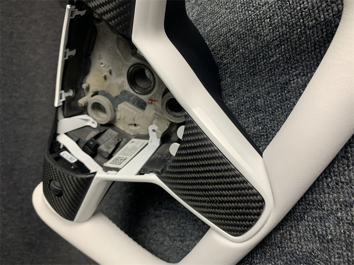 Yoke for Tesla Steering Wheel Factory Modified Model 3 Y X Carbon Fiber Modified Steering Wheel