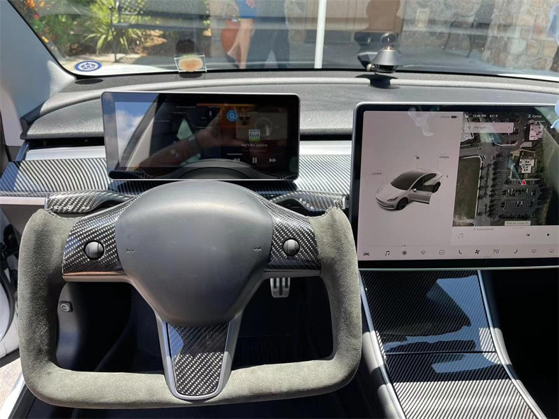 Yoke for Tesla Steering Wheel Factory Modified Model 3 Y X Carbon Fiber Modified Steering Wheel