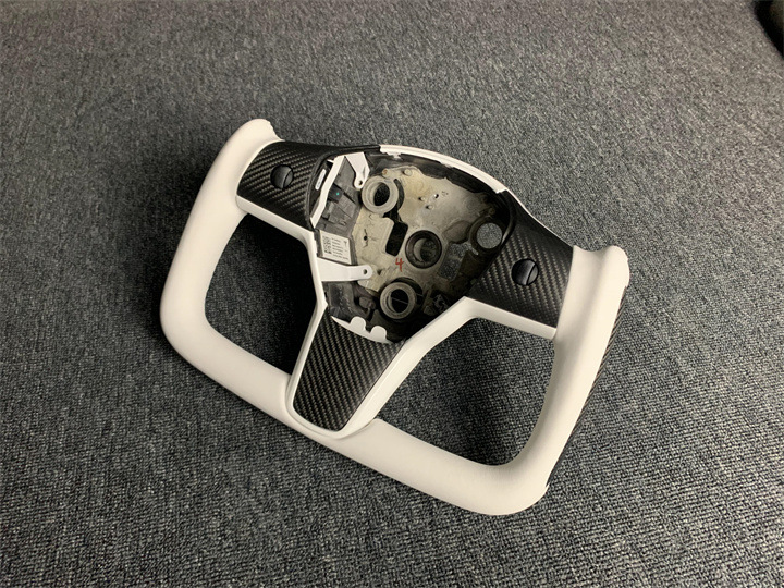 Yoke for Tesla Steering Wheel Factory Modified Model 3 Y X Carbon Fiber Modified Steering Wheel