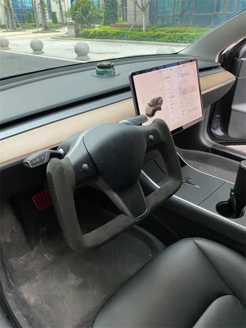 Yoke for Tesla Steering Wheel Factory Modified Model 3 Y X Carbon Fiber Modified Steering Wheel